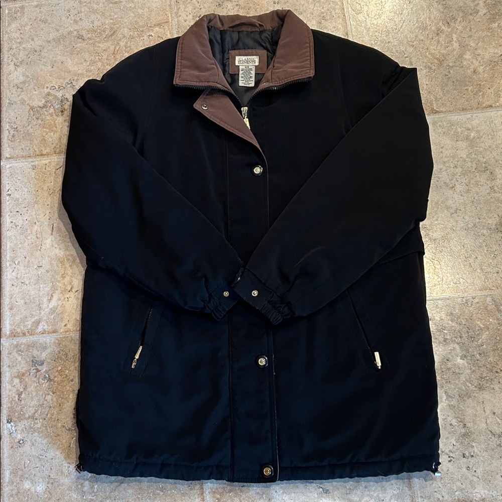 Classic Elements Black & Brown Coat